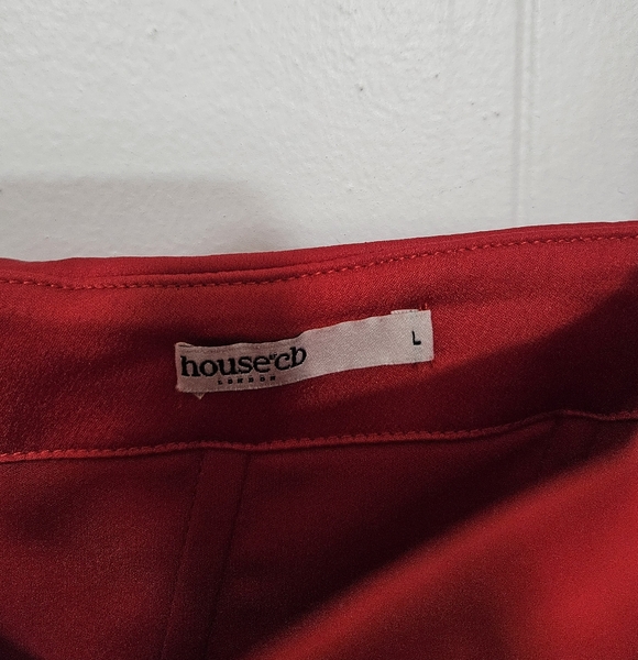 House of CB Anais Red Corset Midi Dress - Picture 7 of 10